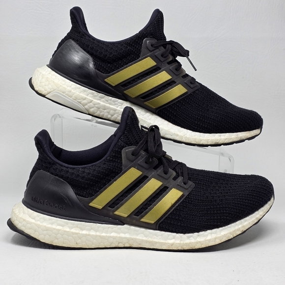 Adidas UltraBoost 4.0 Mens Sz 8.5 DNA Running Shoes Black Gold FY9316 Pre-owned main image 6